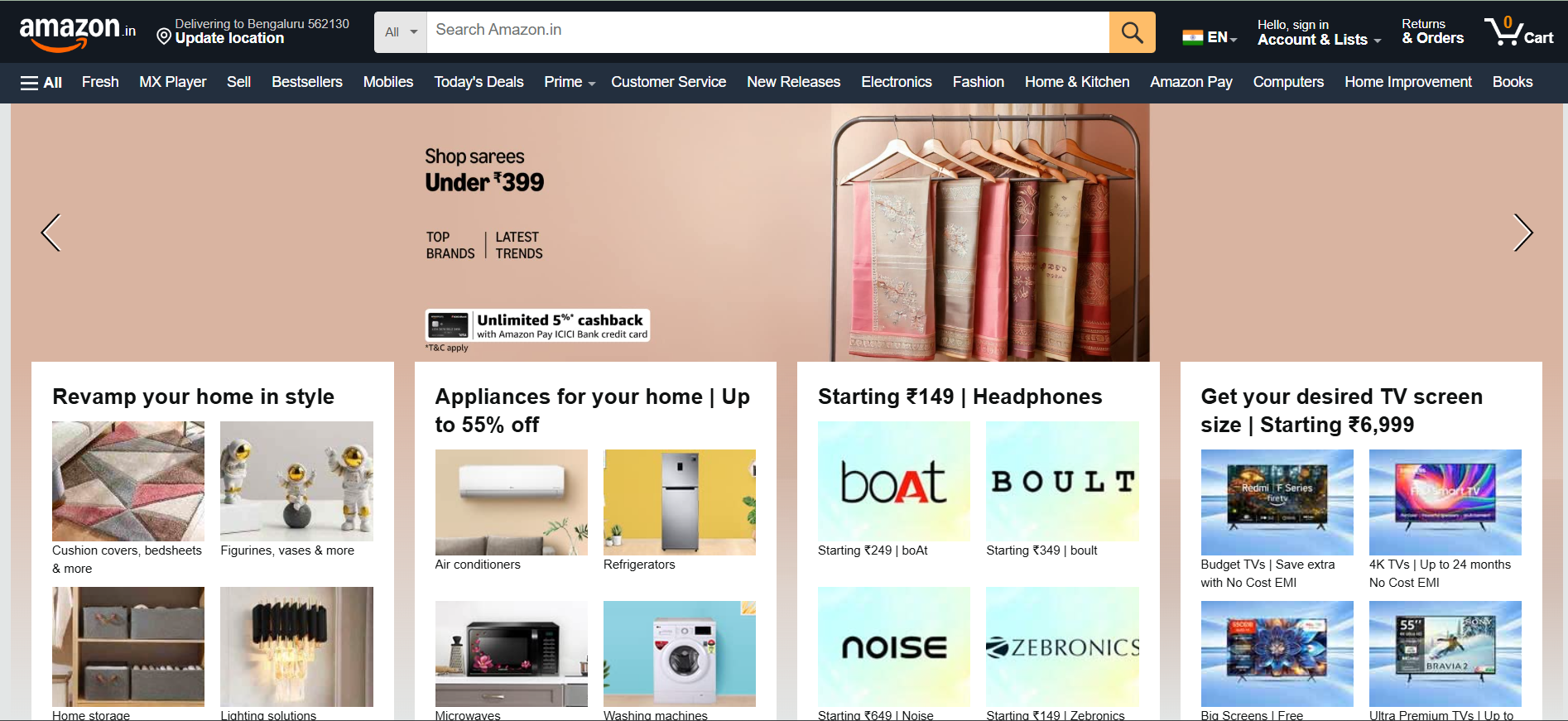 Amazon Clone project screenshot
